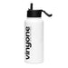 Edelstahl Trinkflasche mit Strohhalm vinyone